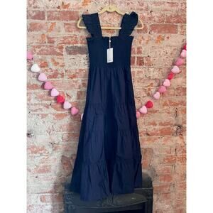 Quince 100% Organic Cotton Poplin Smocked Midi Dress